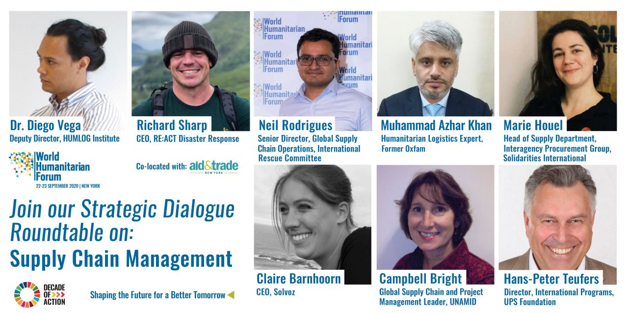 World Humanitarian Forum Strategic Round Table Discussion - Supply Chain Management - September 2020 New York